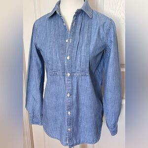 POLO Ralph Lauren pleated denim top, Girl’s Size 14